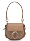 Chloé Tess Ring-embellished Shoulder Bag Argyle Brown