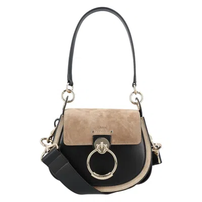 Chloé Tess Shoulder Bag In Black