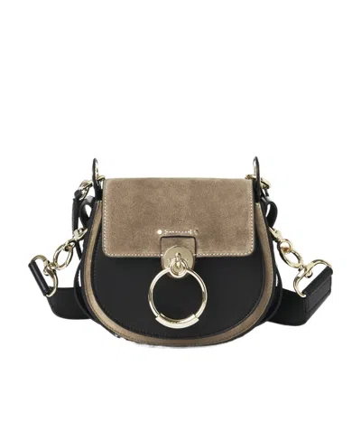 Chloé Tess Small Shoulder Bag In Black