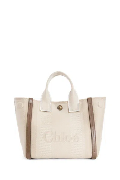 Chloé Woman Beige Tote Bags