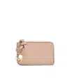 Chloé Texture Wallet In Nude