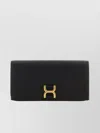 CHLOÉ TEXTURED GRAINED CALF LEATHER WALLET