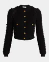 Chloé Button-front Cropped Cardigan In Black