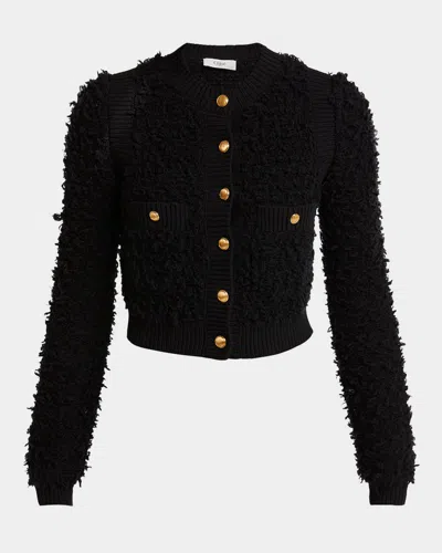 Chloé Boucle-knit Cardigan In Black