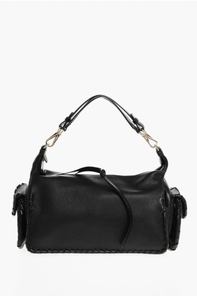 Chloé Textured Leather Nahir Shoulder Bag