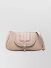 Chloé Textured Leather Shoulder Bag With Top Handle