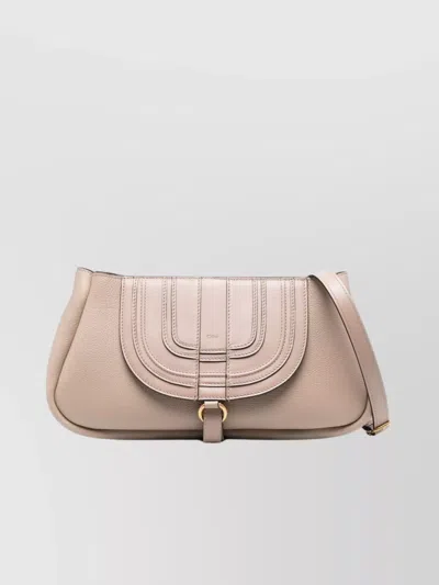 Chloé Textured Leather Shoulder Bag With Top Handle