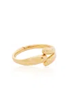 Chloé Textured Wrap Cuff Bracelet In Gold