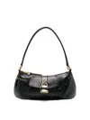Chloé The 99 Shoulder Bag In Shiny Grained Calfskin In Black