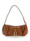 Chloé Womens Clay Brown The 99 Padlock-embellishment Leather Shoulder Bag In Brown