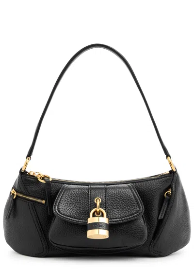 Chloé Chloe The 99 Grained Leather Shoulder Bag In Black