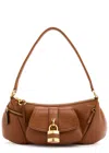 Chloé The 99 Shoulder Bag In Shiny Grained Calfskin In Brown