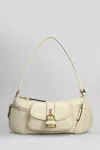 Chloé Sac Porté Épaule The 99 En Cuir Grainé Femme Beige Taille Onesize 100% Cuir De Veau In Beige