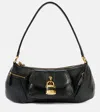 Chloé The 99 Shoulder Bag In Shiny Grained Calfskin In Black