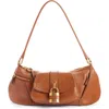 Chloé Womens Clay Brown The 99 Padlock-embellishment Leather Shoulder Bag In Clay Brown 26m
