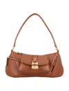 Chloé The 99 Shoulder Bag In Shiny Grained Calfskin In Clay_brown