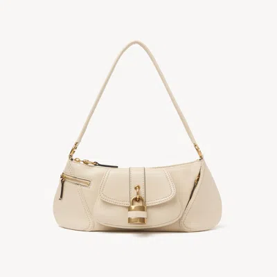 CHLOÉ THE 99 SHOULDER BAG IN GRAINED LEATHER BEIGE SIZE ONESIZE 100% BOVINE LEATHER