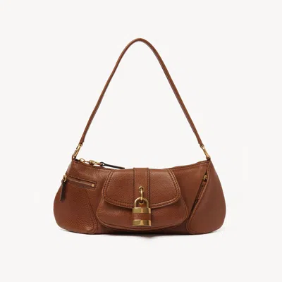 CHLOÉ THE 99 SHOULDER BAG IN GRAINED LEATHER BROWN SIZE ONESIZE 100% BOVINE LEATHER