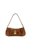 Chloé Womens Clay Brown The 99 Padlock-embellishment Leather Shoulder Bag In M Clay Brown