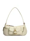 Chloé Sac Porté Épaule The 99 En Cuir Grainé Femme Beige Taille Onesize 100% Cuir De Veau In Neutrals