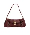 Chloé The 99 Leather Shoulder Bag In Red