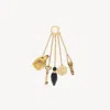 Chloé The Château Treasures Charm In Brass & Resin Gold Size Onesize 100% Brass In Gold