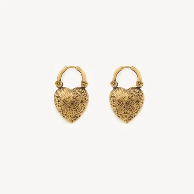 Chloé The Château Treasures Earrings Gold Size Onesize 100% Brass