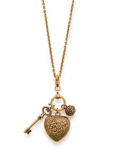Chloé Chloe The Château Treasures Multi-charm Necklace In Gold
