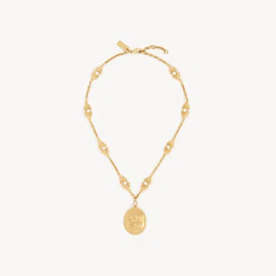 CHLOÉ THE CHÂTEAU TREASURES NECKLACE GOLD SIZE ONESIZE 100% BRASS