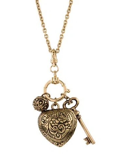 Pre-owned Chloé The Château Treasures Pendant Necklace, 32" In Multi