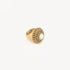 Chloé Pearl-embellished Ring In Gold