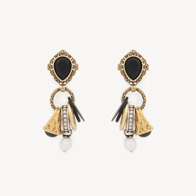 Chloé The  Antique Pearls Earrings Gold Size Onesize 100% Brass In Metallic