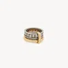 Chloé Beaded Ring In Metallic