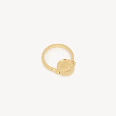 Chloé The  Charms Ring Gold Size 7.75 100% Brass
