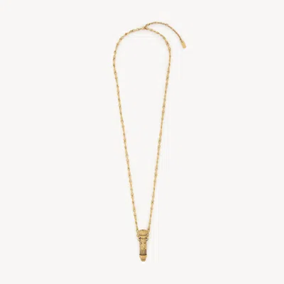 CHLOÉ THE CHLOÉ ELIXIR PENDANT NECKLACE GOLD SIZE ONESIZE 100% BRASS