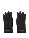 Chloé Iconic Leather Gloves Embroidered Logo