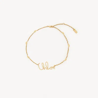 CHLOÉ THE CHLOÉ ICONIC NECKLACE GOLD SIZE ONESIZE 100% BRASS