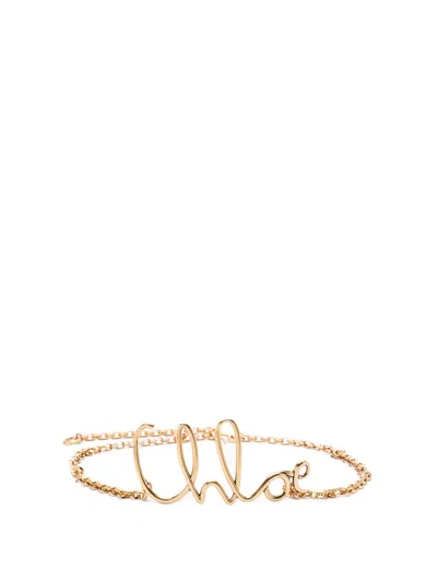 Chloé `the  Iconic` Small Belt In Gold