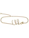 Chloé The Iconic Small Belt Accessories In Metallic