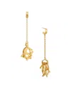 Chloé Letters Earrings In Yellow