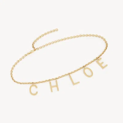 CHLOÉ THE CHLOÉ LETTERS JEWELLERY BELT GOLD SIZE ONESIZE 100% BRASS