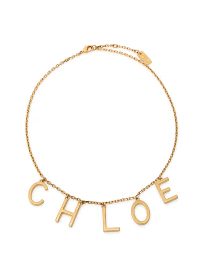 CHLOÉ CHLOE THE CHLOÉ LETTERS NECKLACE