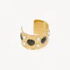 Chloé Gem-stoned Gold-tone Cuff Bracelet