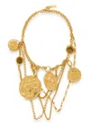 Chloé Medals Necklace In Gold