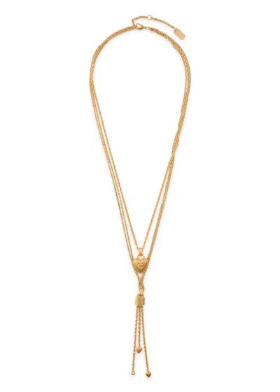 Chloé Chloe The  Mini Paddington Layered Charm Necklace In Gold