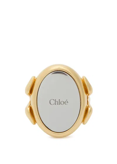 Chloé Chloe The  Mirror Two-toned Ring In Gold