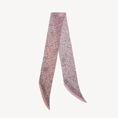 Chloé The  Paisley Bandeau Scarf In Silk Charmeuse Multicolor Size Onesize 100% Silk