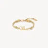 Chloé Braided Cotton Viscose Brass Bracelet