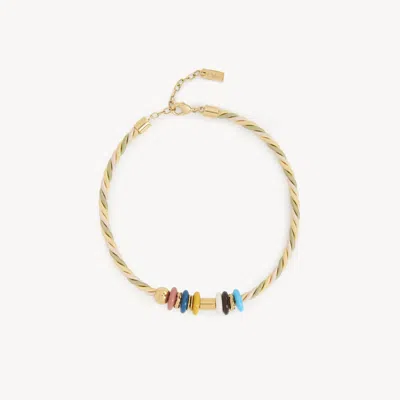 Chloé The  Plage Bracelet-necklace Beige Size Onesize 100% Polyester