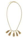 Chloé The  Pompoms Necklace In Gold